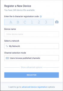 register device